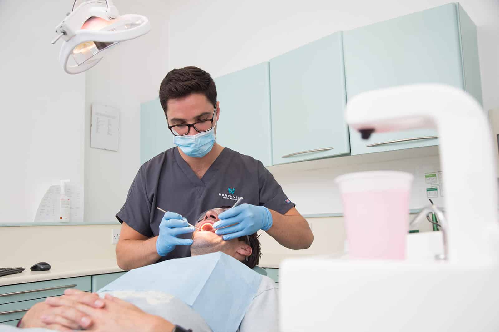 Northview dentist providing patient care